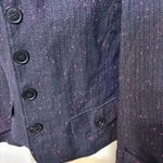 Nine West ‎ Women's 2 Button Blazer Jacket Size 8 Black/pink Suit Coat Photo 1