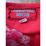 Johnny Was Sonya Floral Embroidered Popover Blouse, Size Large Photo 4