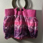 Cruise Club Pink and Purple Paisley Print Women's Y2K Vibe Bag Photo 0
