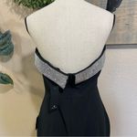 NWT Lulus Unbelievable Sparkle Black Rhinestone Strapless Mini Dress Size L Photo 3