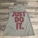 Nike Grey Just Do It Tank Top; size Small Photo 0