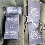 Aerie Super Scoop One Piece Swimsuit Size Large Olive Green Hi Cut Cheeky Swim Photo 10