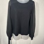 CeCe  Black  Long Sleeve Sweater Size Small NWT Photo 2