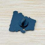 I Get Up Early or I Get Up Friendly Soft Enamel Pin, Pin Collection, Cat Lovers Gray Photo 2