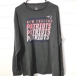 Majestic Women’s New England Patriots  NFL Long Sleeve T Shirt Gray 2XL Photo 0