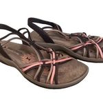 Skechers Sketchers Reggae Slim Simply Stretch Brown Pink Tan Sandals. SZ. 9 Photo 0