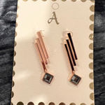 Elegant Rose Gold Drop Earrings Photo 0
