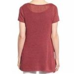 Eileen Fisher  Linen Stretch Scoop Neck Short Sleeve Tunic Sweater XS Photo 2