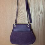Donna Karan Baylee Suede Leather Flap Satchel Photo 4