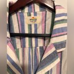 Marine layer  Lucy Resort Button Down Shirt in Cool Stripe Sz M Photo 3