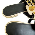 Balenciaga  Beige Leather Arena Giant Studded Flat Slides Size 36.5 Photo 4