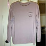 Ivory Ella  Lavender Long Sleeve Pocket Tee Shirt w Mándala Elephant S EUC Photo 0