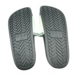 Asifn Womens Slide Sandals Rubber Slip On Black White Size 11 Photo 3