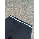 Theory Emery Crunch Pant Black Sz 4 Wide Flare Leg Linen Trousers Career Office Photo 9