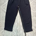 Melrose Vintage Womens Navy Pull On Elastic Waist Dress Pliss Office Pants Sz 10 Blue Photo 8