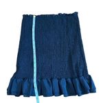 Revamped Black Smocked Ruffle Mini Skirt Medium e Photo 2