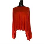 Free People  On The Weekend Blouse Persimmon NWT Size Small Photo 3