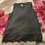 Xhilaration  small olive green Lace hem tank top Photo 2