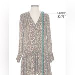 ZARA  Animal Print Long Sleeve Dress Photo 3