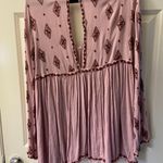 Free People Diamond Embroidered Tunic Top Boho style Photo 3