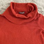 Anthropologie by ‎ Rustic Orange Ribbed Cowl Neck Sweater Women's Small Classic Photo 4