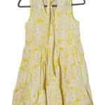 Lisa Marie Fernandez for Target Yellow Floral Tiered Mini Dress Size XXS Photo 0