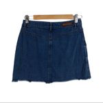 ZARA Denim Mini Skirt Pleated Raw Hem Size XS Photo 6
