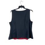 Lane Bryant Dramatic Black Red Floral Sweetheart Sleeveless Vest Look Top 24 Photo 3