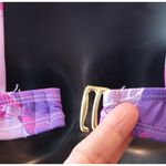 Mynah Swimsuit, Abstract Floral, Purple and Lavender Size L Size L Photo 5