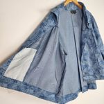 DG2 Diane Gilman SoftCell Denim Lightweight Jacket Shacket Blouse Shirt Leaf 1X Blue Photo 5