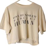 Everlane  100% Human‎ Graphic Way-Short Organic Cotton Tee Cropped NWT L Gorpcore Photo 1