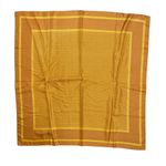 Vineyard Vines Silk Square Umbrella Print Yellow Scarf 35x35 Photo 5