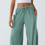 Halara  Palazzo Teal Wide-Leg Pants Photo 0
