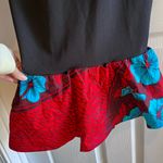 Calvin Klein Ankara Black Dress with Floral Sleeves and Floral Bottom Photo 4