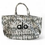 Alo Yoga  Black and Gray Tie-Dye Tote Bag Photo 3