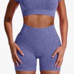 Amazon Purple Seamless Biker Short Photo 0