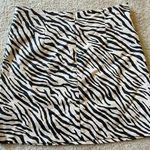 Glam Zebra Print Mini Skirt Photo 1