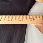 Free People Criss Cross Elastic Waist Lace Front Black Top Size XS Oversized Photo 5