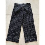 Chico's Pants Womens 12P Black Pull On Stretch Wide Leg Cropped Career Casual Photo 3