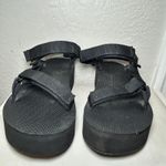 Teva  Universal Platform Sandals Womens US 8 Black Strappy‎ Flatform Casual Photo 1