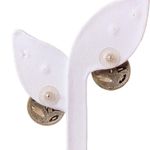 Gypsy Dome Round 3D Disc Multicolor Stud Earrings  Bohemian Boho Photo 2