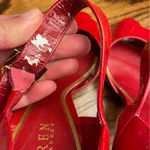 Ralph Lauren Lauren Glossy Red Heels (flawed) Photo 3