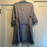 Kennedy Blue  | Basic Light Blue Bridesmaid RobeLace Details One Size Fits Most Photo 4