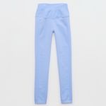 Aerie NEW Offline Light Blue Ribbed Hi-Rise Seamless 7/8 Leggings Size XL Photo 1