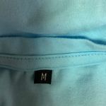 Iconic Blue Cotton Crew Neck Short Sleeve Spell Out Logo Cropped Top Tee Size M Size M Photo 4