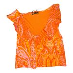 ZARA  Women's Jacquard Ruffled Top Photo 1