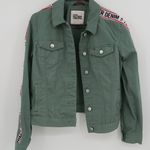 Tommy Hilfiger Denim Green Trucker Jacket with Logo Tape M Size M Photo 0