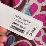 Soft Surroundings Palermo Soho Metallic Pink Boho Maxi Dress in Festoon Fuchsia Photo 9