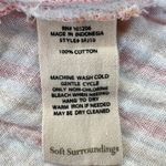 Soft Surroundings  Button Down Shirt Striped 100% Cotton Long Sleeve Top‎ Size 3X Photo 4