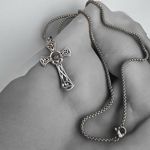 Sterling Silver Celtic Cross Necklace – 18” Chain Silver Photo 0
